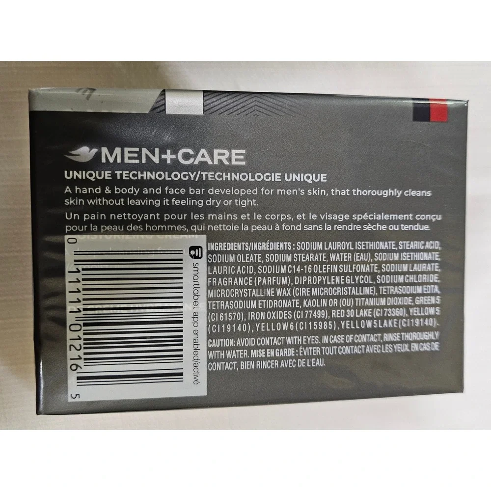 Dove Men Care Deep Clean Exfoliating 3-in-1‎ Bar Soap 2 Pack 7.5 oz Lot of 3